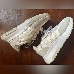 White / Beige Adidas Trainers